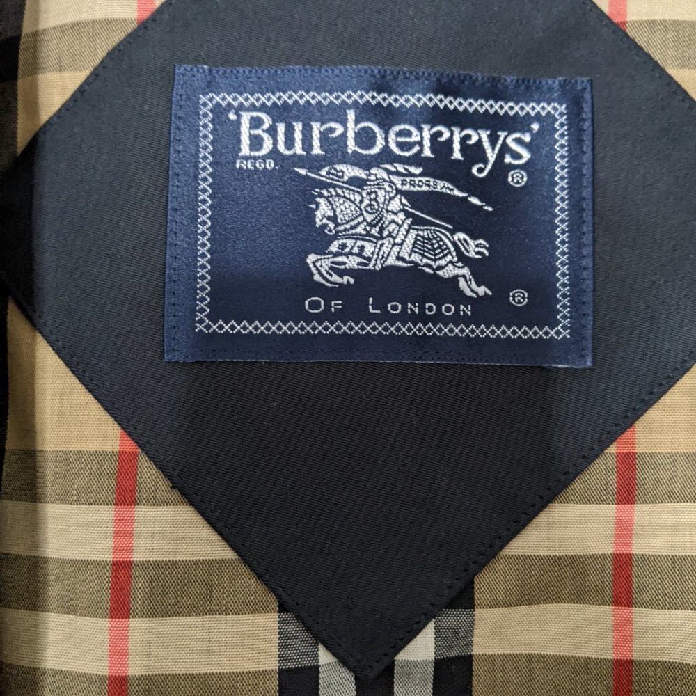 Ladies Burberry Air Force Blue Trench Coat - Picture 6 of 10